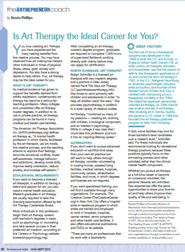 article about art therapy