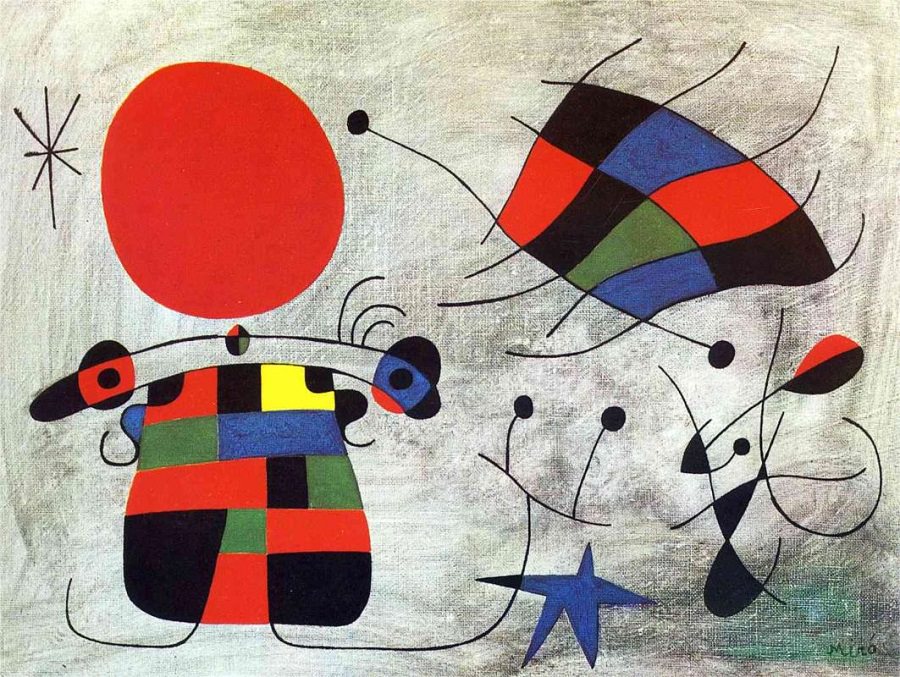 Joan Miro, The Smile of the Flamboyant Wings, created in 1953. Fair use. wikiart.org