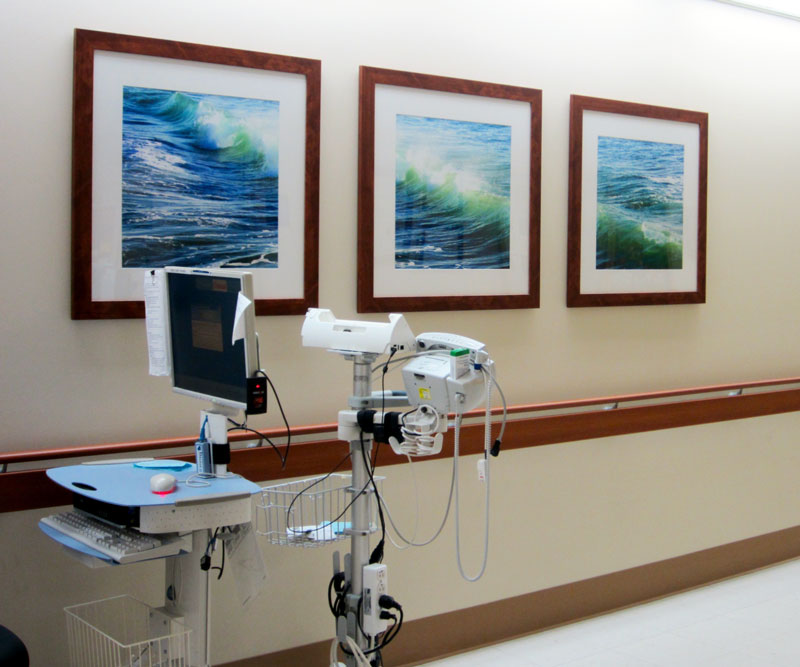 Barbara Markoff art installation in hospital art in the healthcare industry