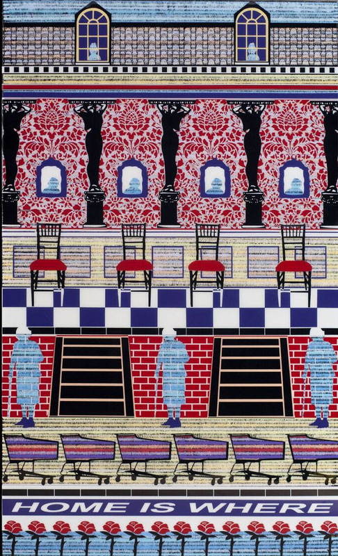 Margi Weir, Home is Where, digital ink print on rag paper, 24" x 20".