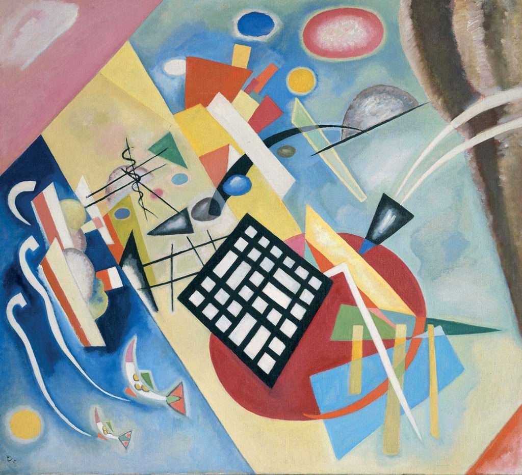 Wassily Kandinsky, Black Grid (Schwarzer Raster), 1922, oil on canvas, 37-13/16 × 41-3/4 in. Photo: Public Domain in the U.S.