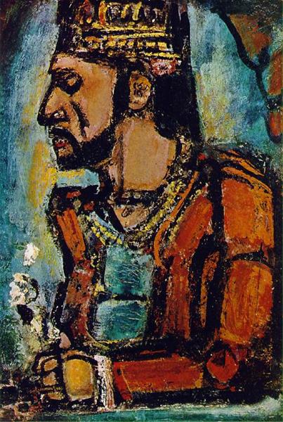 Georges Rouault, The Old King, oil on canvas, 1936, Current location: Carnegie Museum of Art, Pittsburgh, PA, US. Fair use. wikipedia.org 