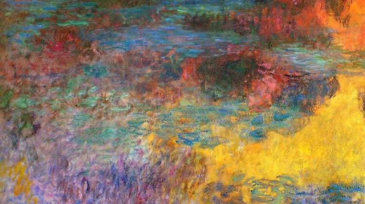 Claude Monet, Water Lily, Evening, Right Side panel, created before 1926. Photo: Public Domain in the U.S.