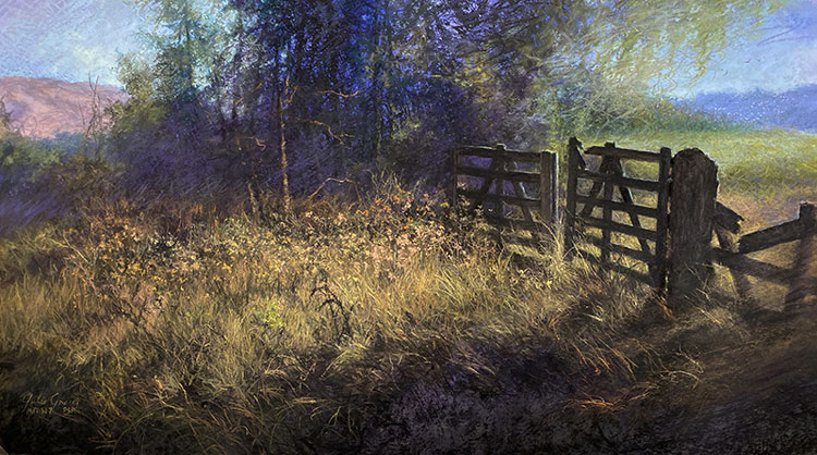 Opportunity: 19” x 33”, soft pastel by Julie Greig