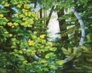 Barbara Brown Stone Portal to Beyond, oil on canvas, 20" x 16"