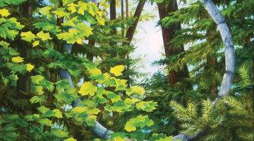 Barbara Brown Stone Portal to Beyond, oil on canvas, 20" x 16"