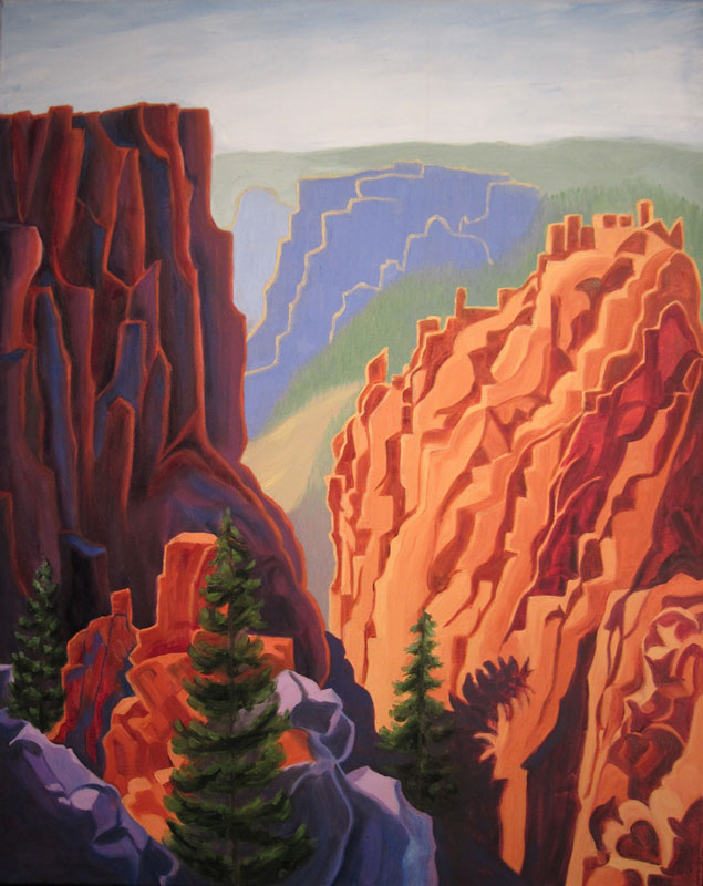 painting of Black Canyon by Ruth Soller