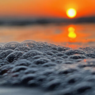 Sunrise and Bubbles, Photography, 11x11 inches