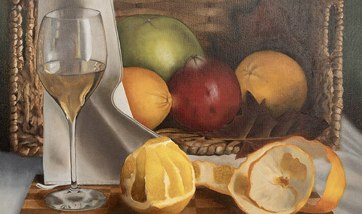 Basket, Oil Painting on Canvas, 23" x 16"