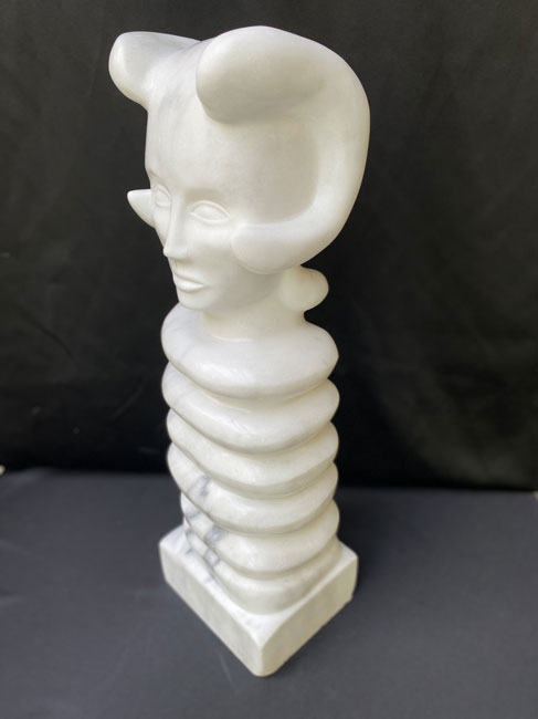 Nyami Nyami, marble, 26" x 7" x 8"