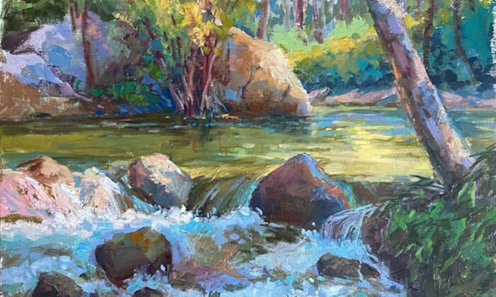 Bishop Creek, oil on canvas