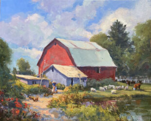 Farm Life painting by Susan Jarecky