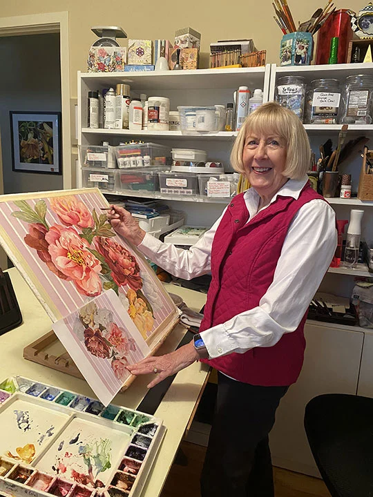 Tanis Bula in her studio