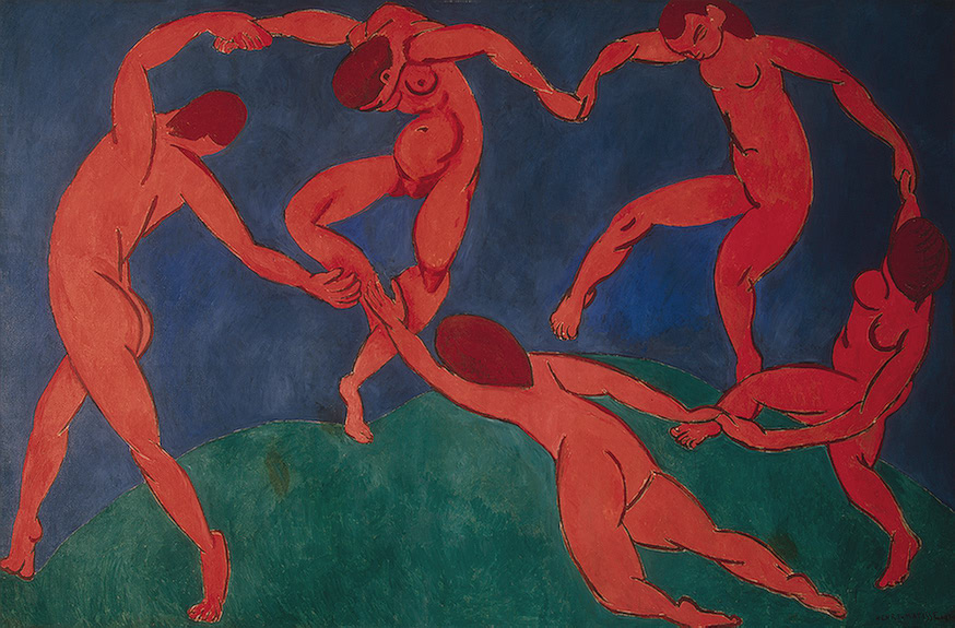 La danse (second version) , oil on canvas, 102" x 153". Photo: Public domain in the United States.