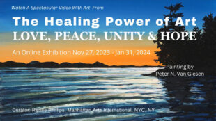 video cover for "The Healing Power of Art: Love, Peace, Unity & Hope Exhibition"