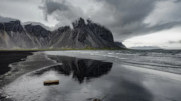 Vestrahorn Mountain and Reflection, photography, available in various sizes
