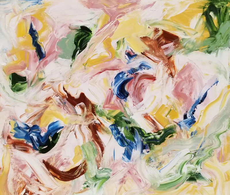 Eden Unraveled, acrylic on canvas, 28” x 32”