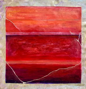 Rooted, acrylic on canvas, 24" x 24"