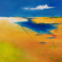 Ocean Meadow, acrylic on canvas, 40" x 47" x 2"