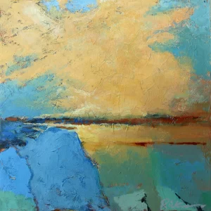 Beach Weather, acrylic, 12" x 12"