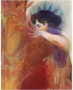 Golden, Digital Fine Art, procreate, A3: 11.69″ × 16.54″ by Maria Belik