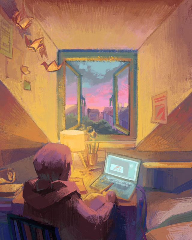Last Day of Youth, Digital Fine Art, procreate, A3: 11.69″ × 16.54″
