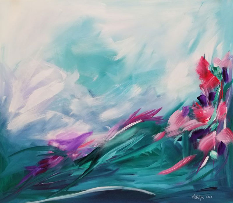 Moments Between Moments , acrylic, 32” x 32”
