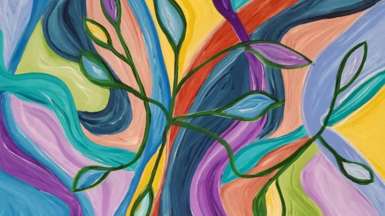 Lymphatic Flow, acrylic - 23" x 32"