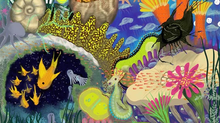 A Bright Sea, digital drawing (Procreate). 24 x 19 inches