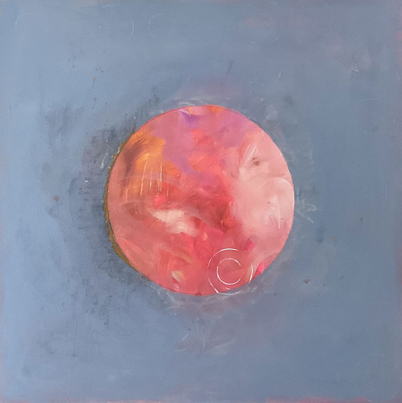 "Thank You For This Breath." 48" x 48" Mixed media