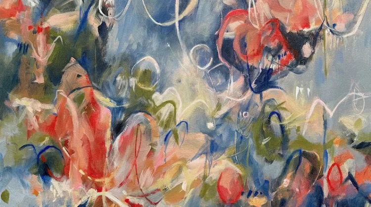 Love Letter, acrylic on canvas, 24" x 24"