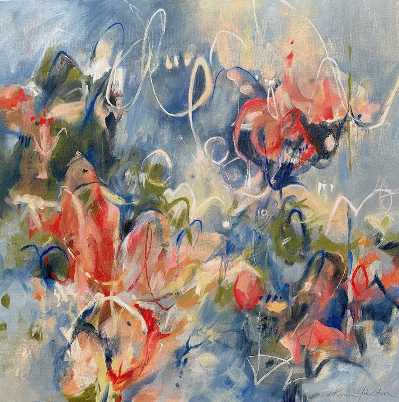 Love Letter, acrylic on canvas, 24" x 24"