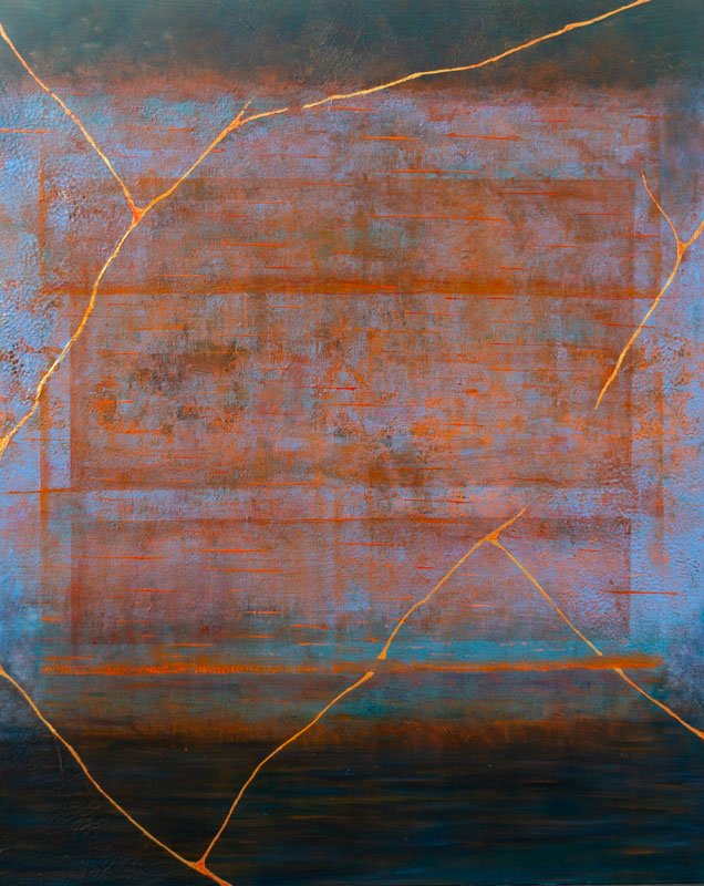 Essence, Mixed Media on Linen, 47 x 59 inches