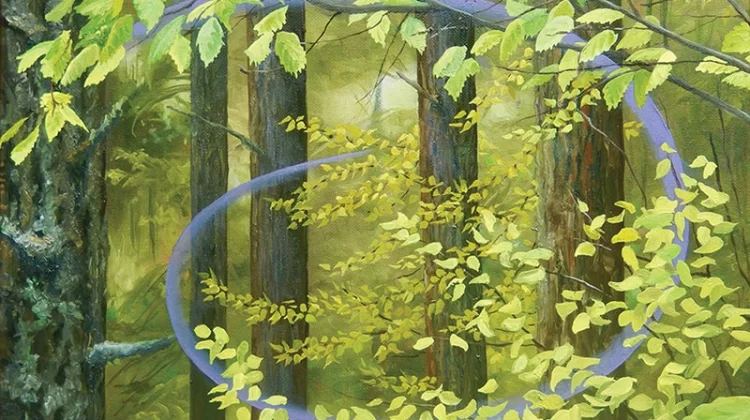 Through, oil on canvas, 14" x 18"