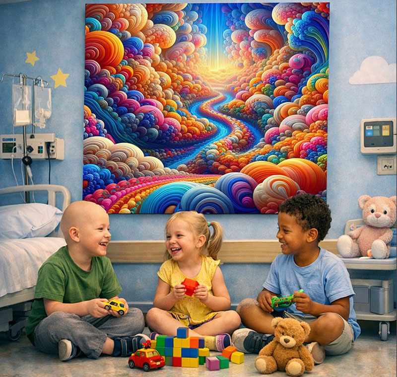 Joys Path by Dr. Michael Durst in Pediatric Ward