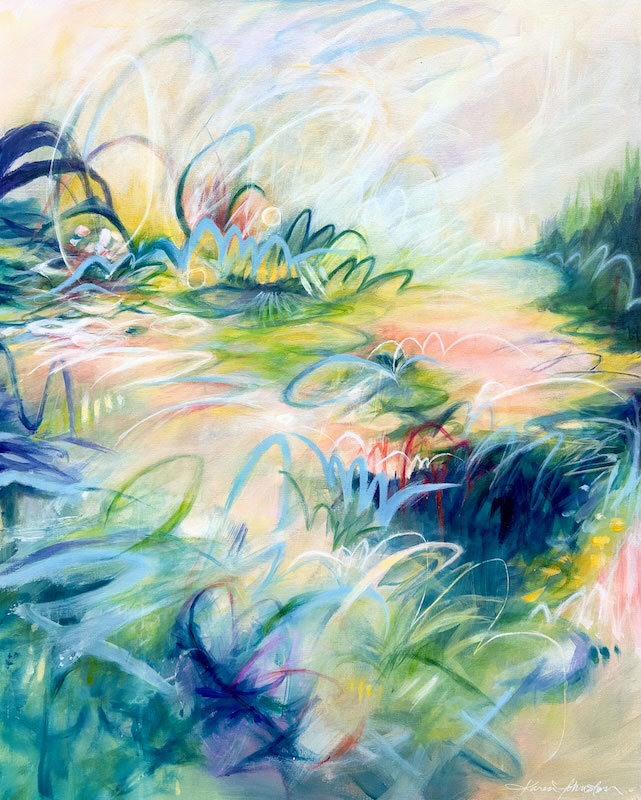 Healing Path, acrylic, 24 "x 30"