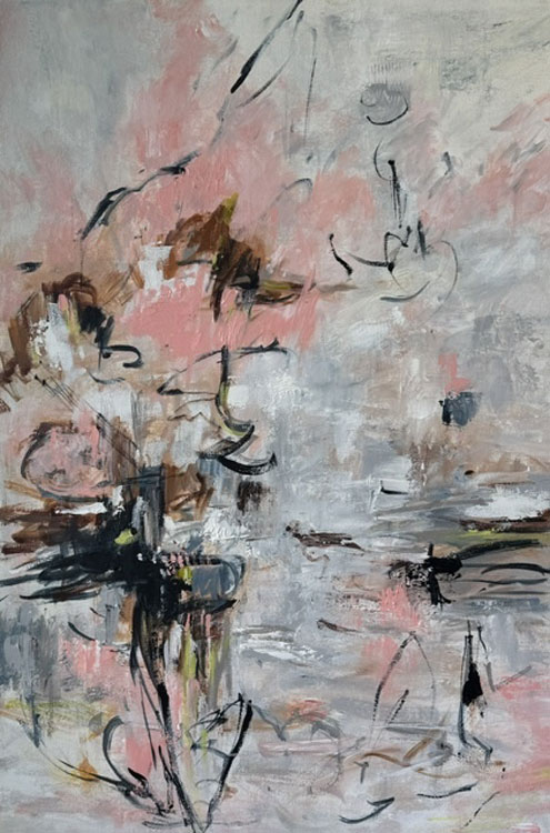 Between Thought and Emotion, acrylic, 24" x 36