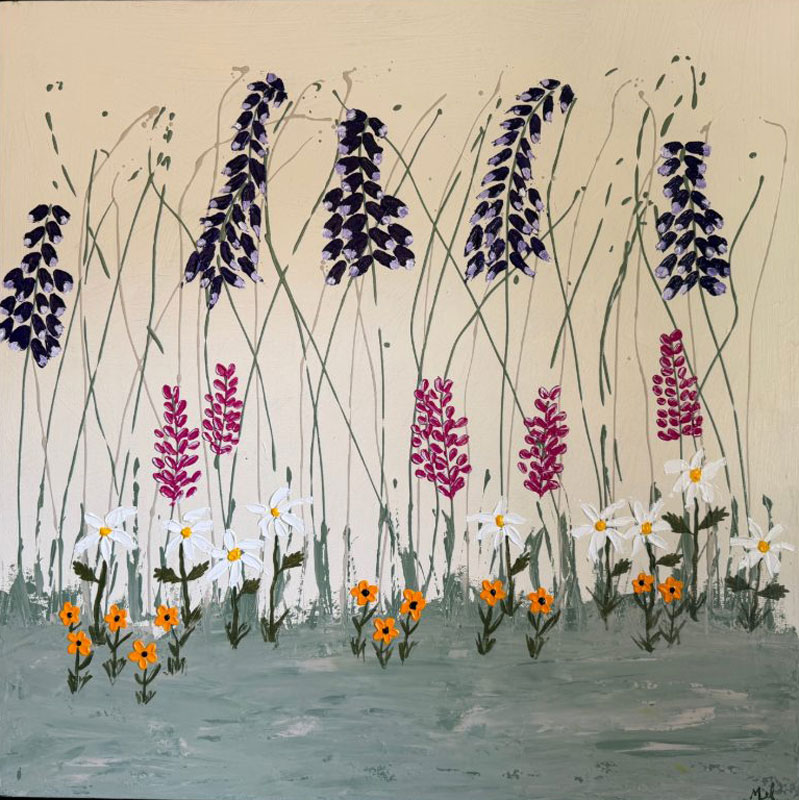We Come in All Shapes and Sizes, acrylic on canvas, 30" x 30"