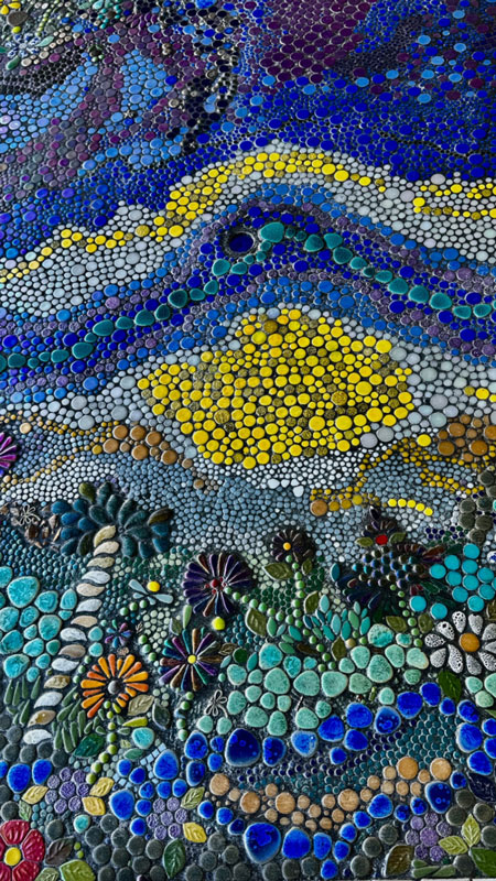 Paradise Beyond, mosaic, 72”x 42”